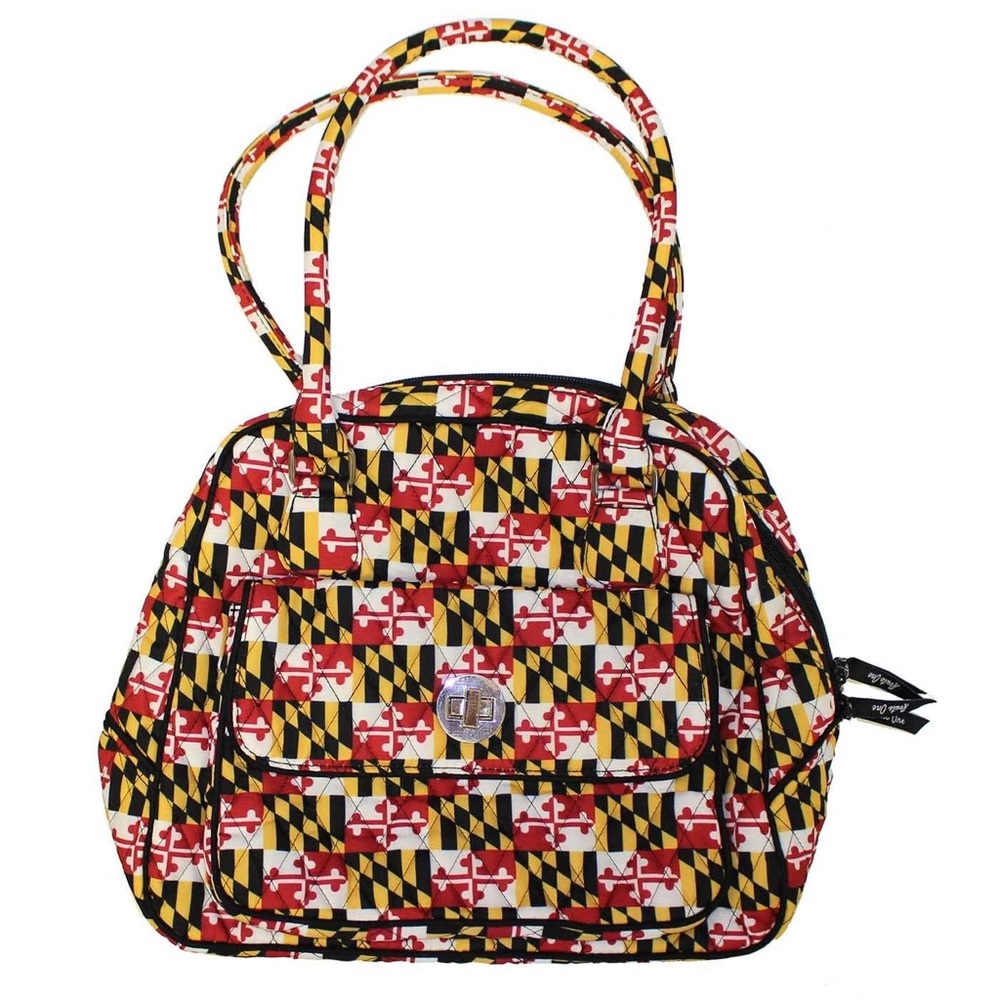 Maryland Theme Large Satchel Purse NWT